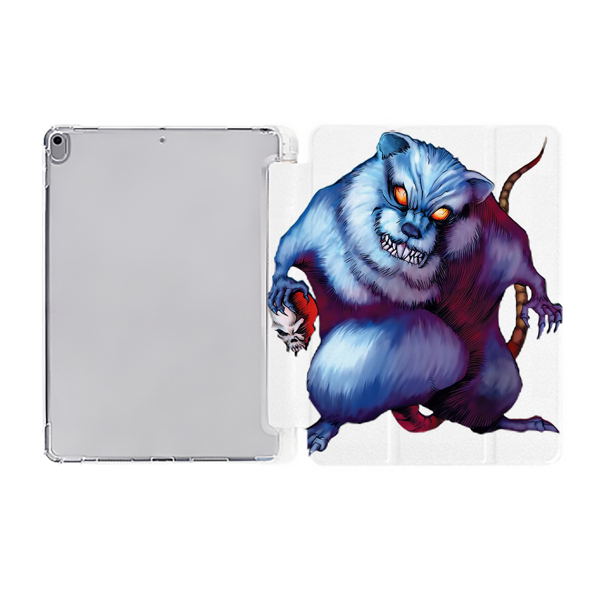 （画像用） 遊☆戯☆王 Yu-Gi-Oh! IPad ケース ペン収納付き 三つ折りスタンド PUレザー×シリコン 対応機種9.5/10.5/10.9インチ